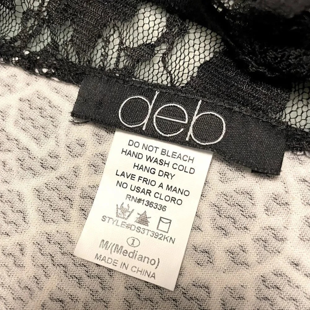 Deb - White & Black Lace Dressy Tank Top 🖤 - Picture 6 of 7